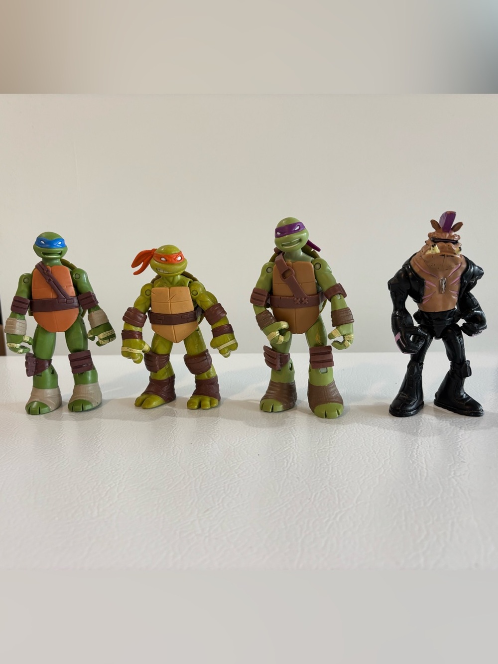 Teenage Mutant Ninja Turtles & Bebop Toy Lot TMNT Mixed Years GUC